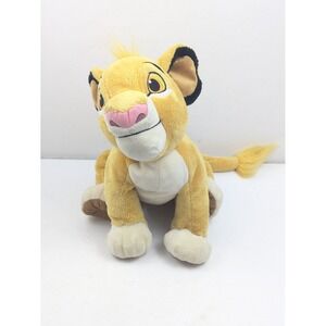 Disney Store The Lion King Simba Plush 12" Stuffed Animal Authentic Tag‎